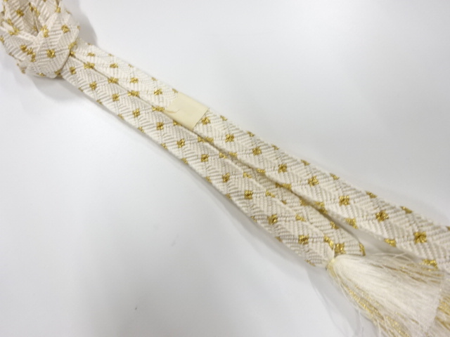 未使用品　正絹　手組帯締め